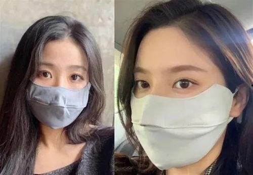 明星网红防晒口罩图片高清,夏日必备时尚单品